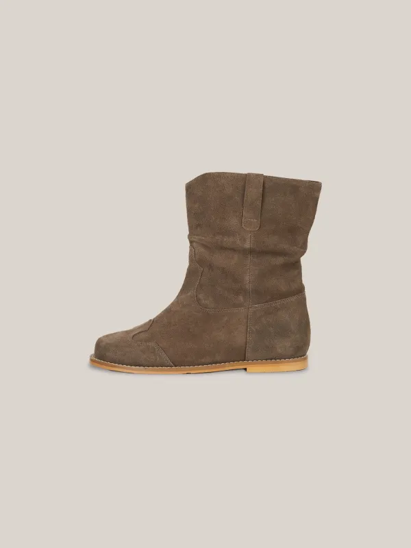 FRENCH MIDDLE BOOTS[ KHAKI ]