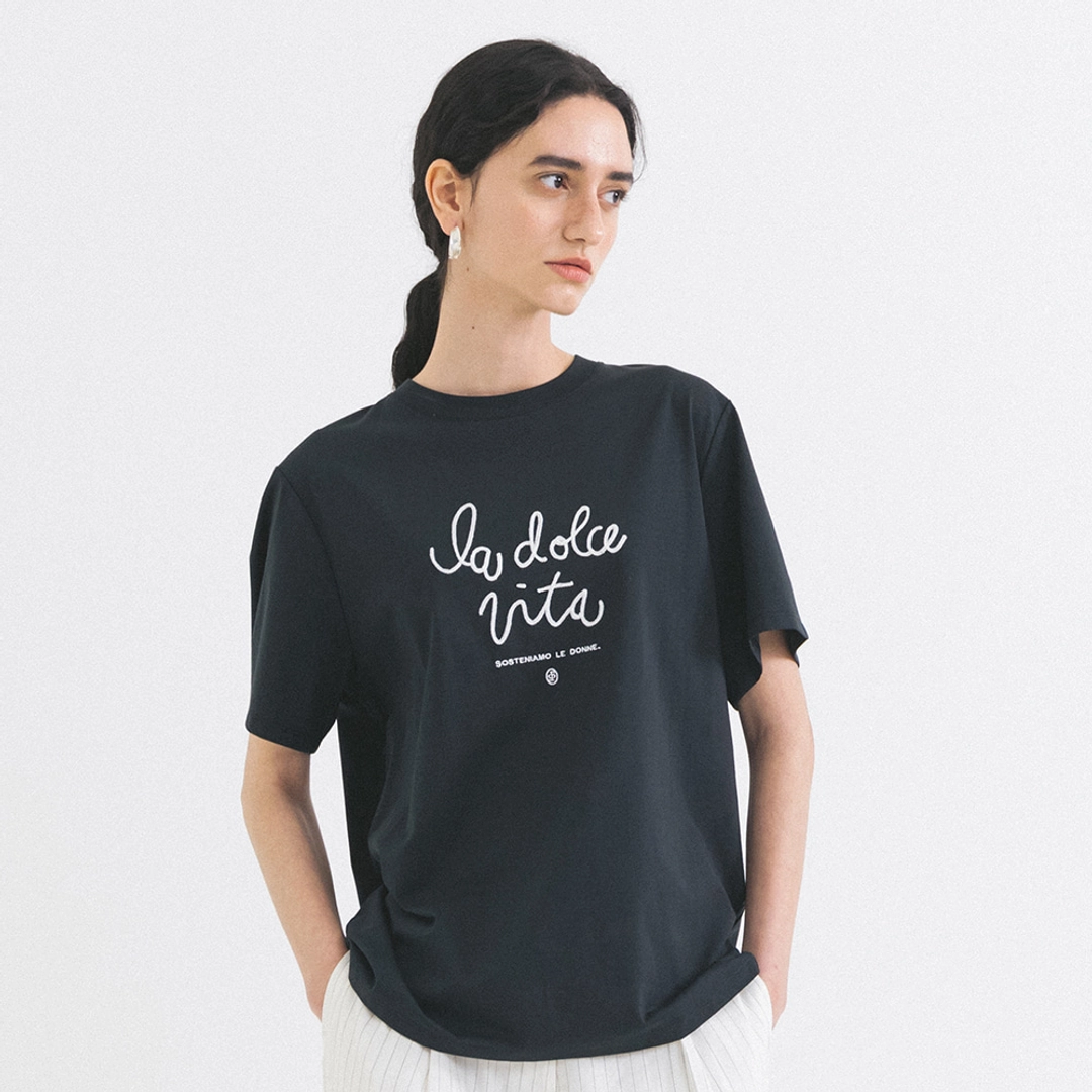 시야쥬 SITP5215 로마 씨티 티셔츠_Dark navy 상품 이미지 2