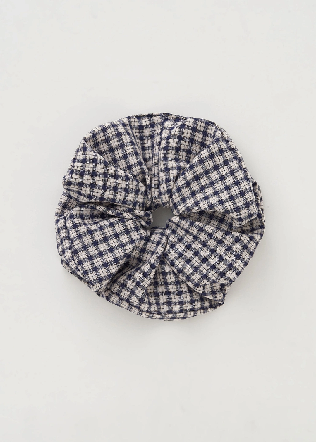더라이 Check Scrunchie L(Navy) 상품 이미지 2