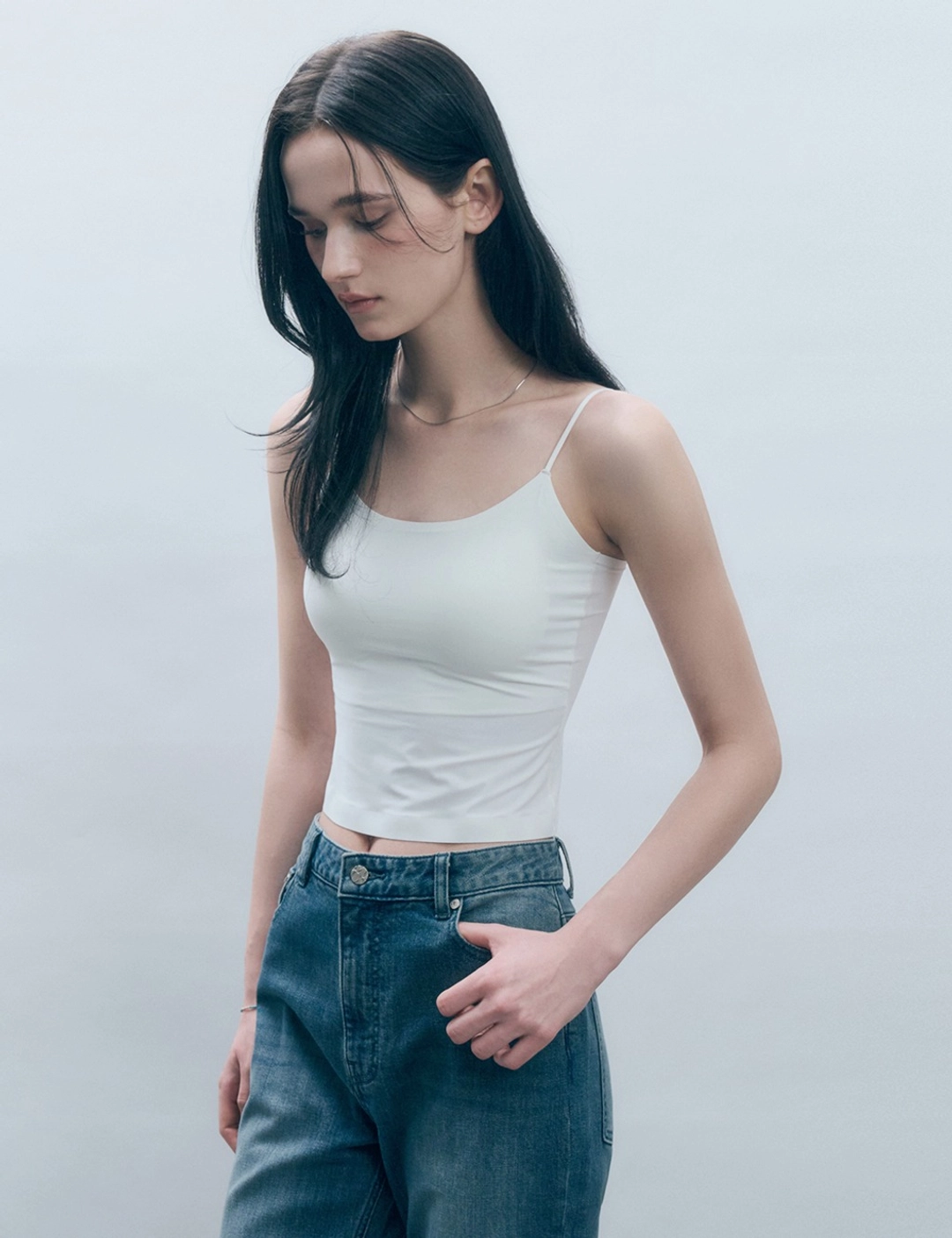 몽돌 캡 내장 스트링 심리스 이너 나시 MDTS076_3 Colors 상품 이미지 1