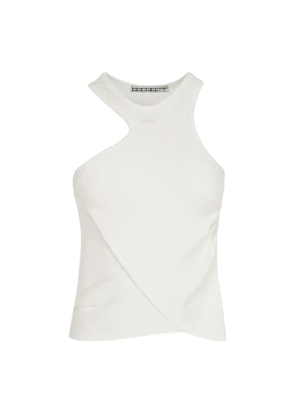LAYERED SHIRRING TOP, IVORY