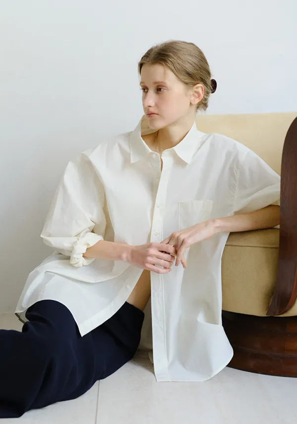 STRIPE OVERSIZED SHIRTS_BUTTERCREAM_OE2C2MSL40BUC