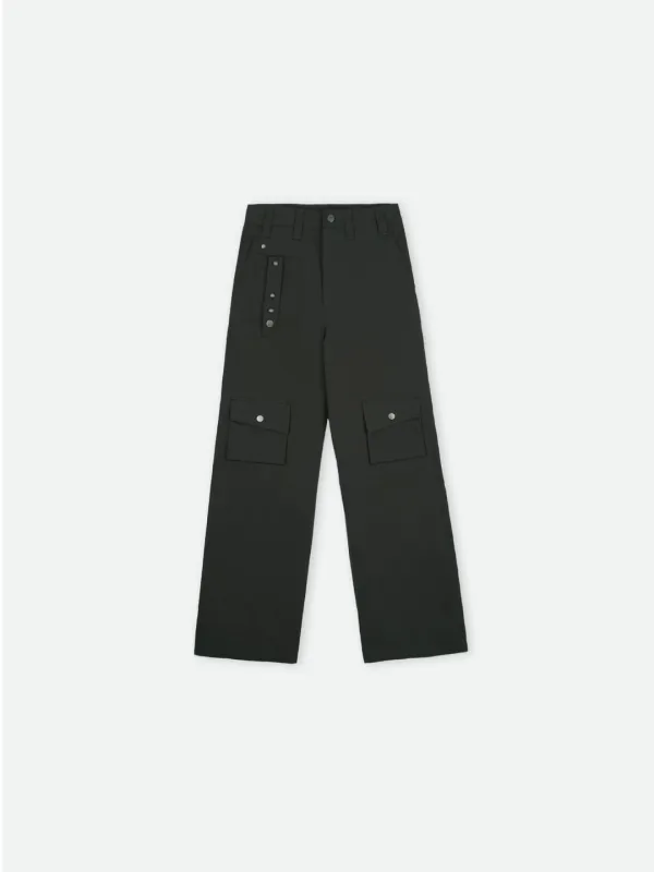 GRADUAL DOTS  CARGO PANTS KHAKI BLACK
