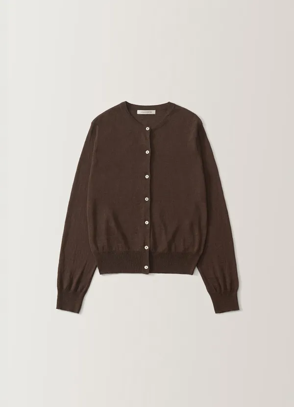 Rola linen cardigan (Brown)