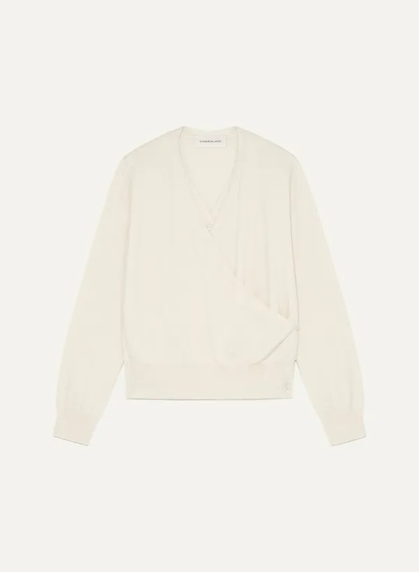 Gudrun Draped Knit Cream