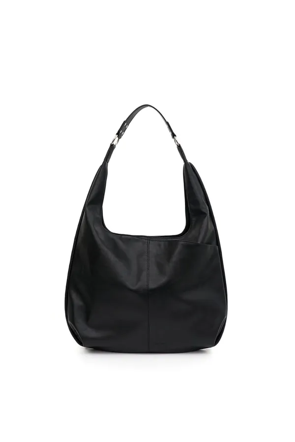 [4차 재입고]  슬래쉬 호보 백 slash hobo bag (black)