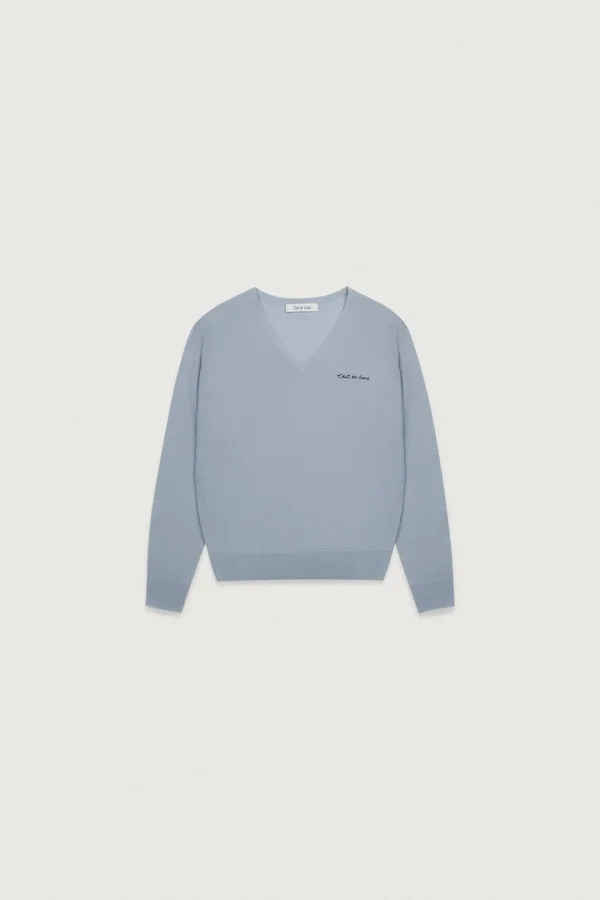 VISCOSE V-NECK KNIT