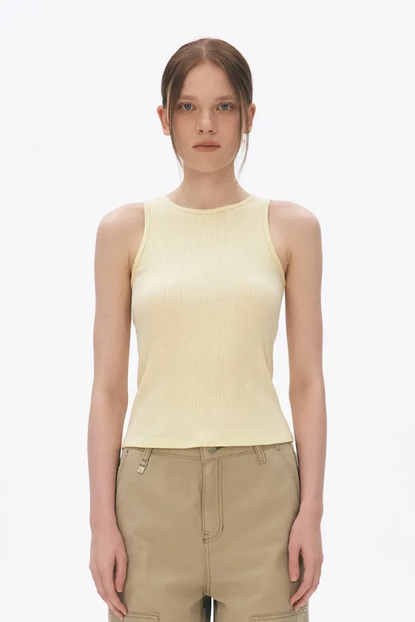 [1st Re-order] Basic Tank Top, Light Yellow