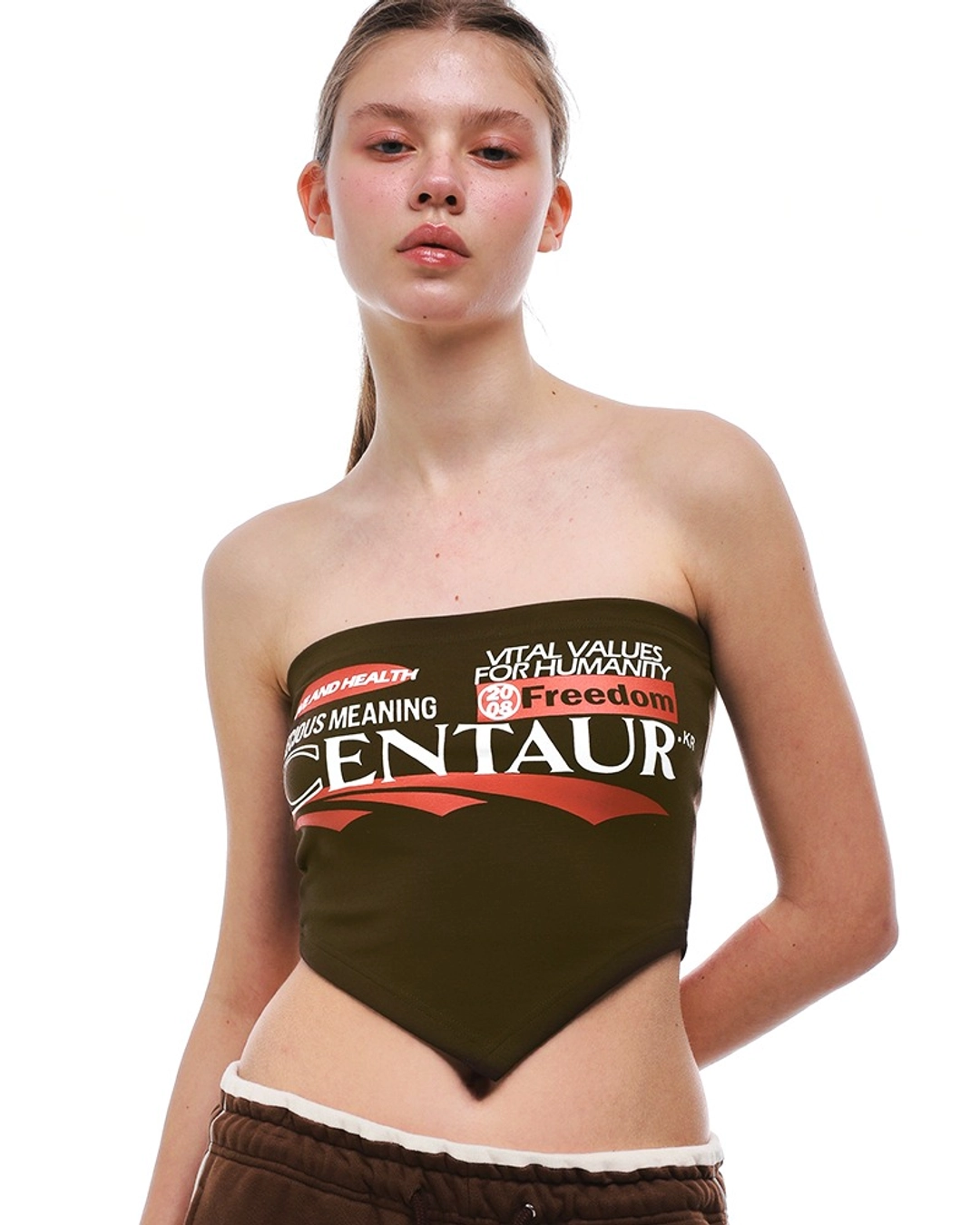 센토르 CENTAUR FREEDOM TUBE TOP_BROWN 상품 이미지 2