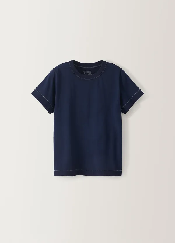 2ND/ Standard washed t-shirt (Navy)