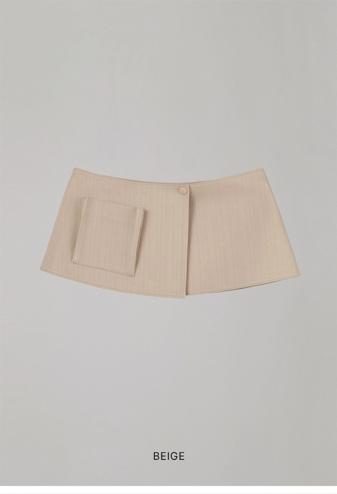 오버듀플레어 JACQUARD SKIRT BELT_BEIGE 상품 이미지 3