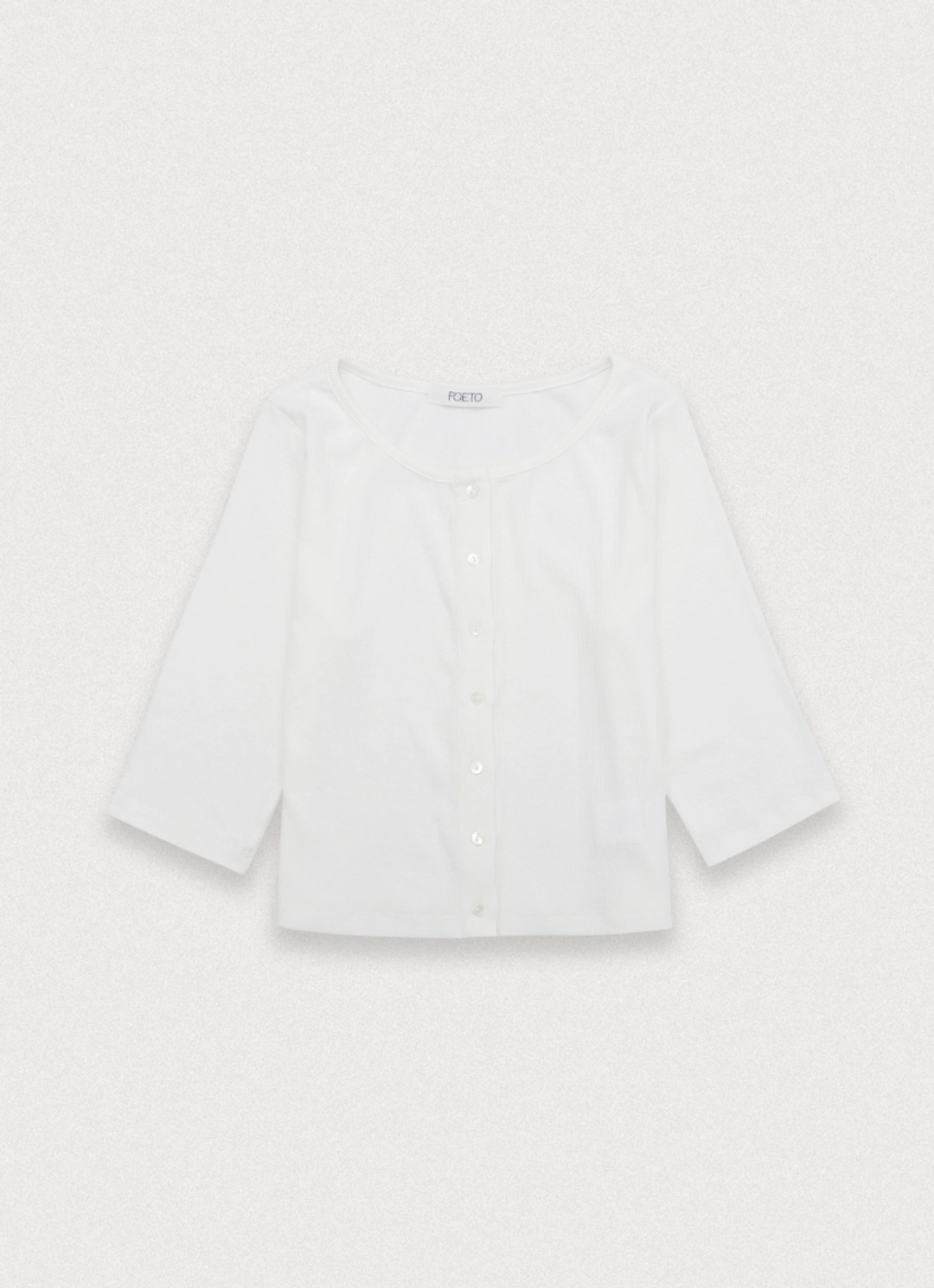 포에토 Essential tee cardigan - ivory [3rd] 상품 이미지 1