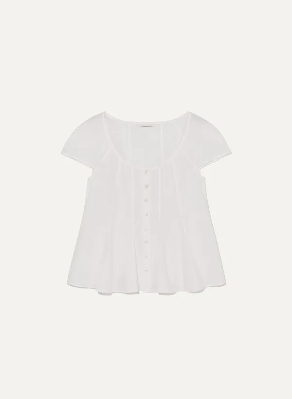 James Cotton Blouse White-Sail