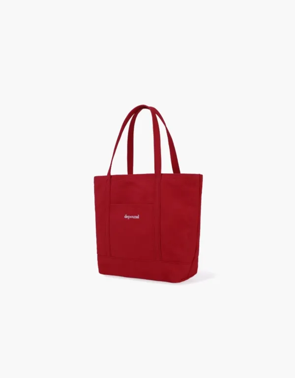 canvas mini tote bag - red