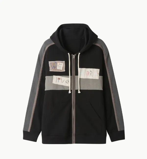 AMED PATCH HOOD ZIP-UP