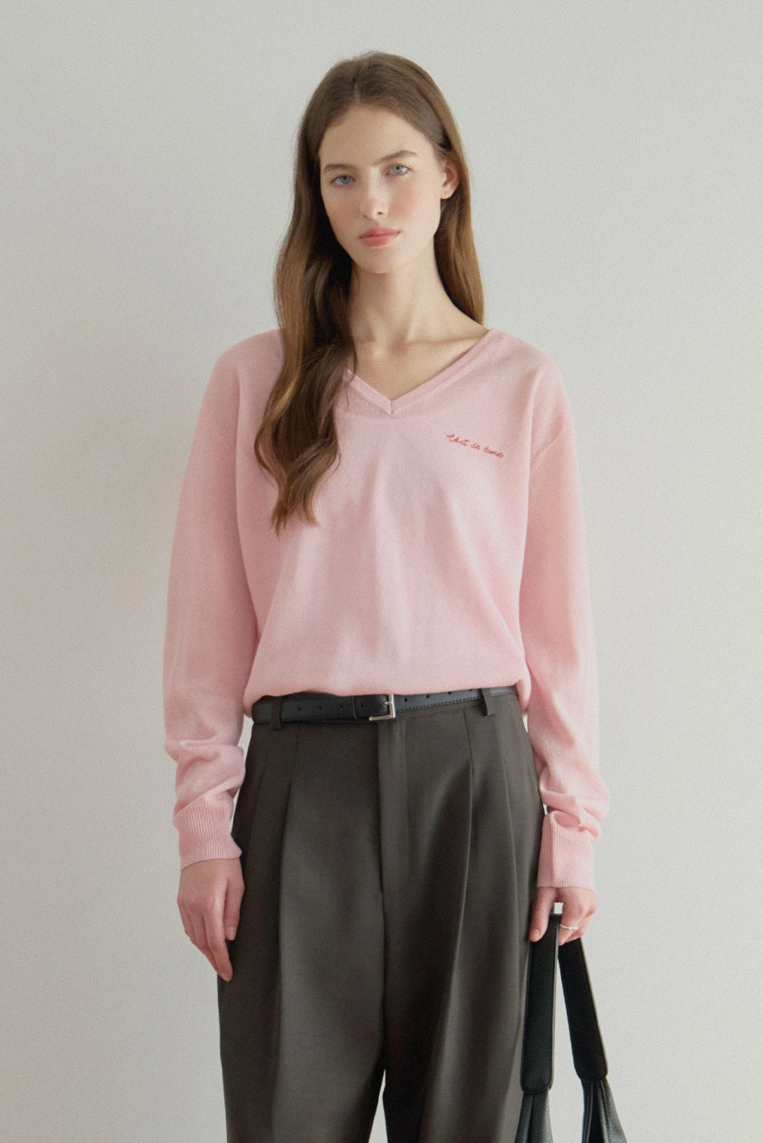 샤드라마 VISCOSE V-NECK KNIT 상품 이미지 2