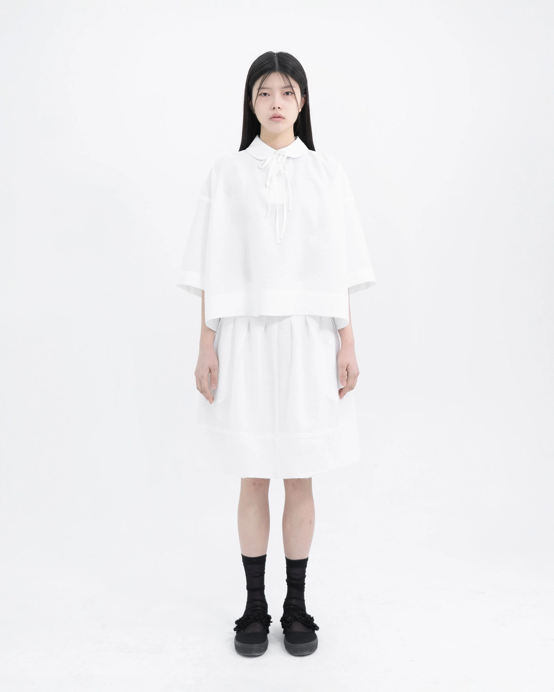 유노이아 basic ribbon blouse 상품 이미지 2