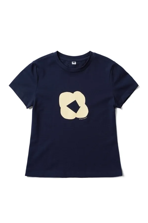 [금새록 착용] Baby Flower Tee Navy