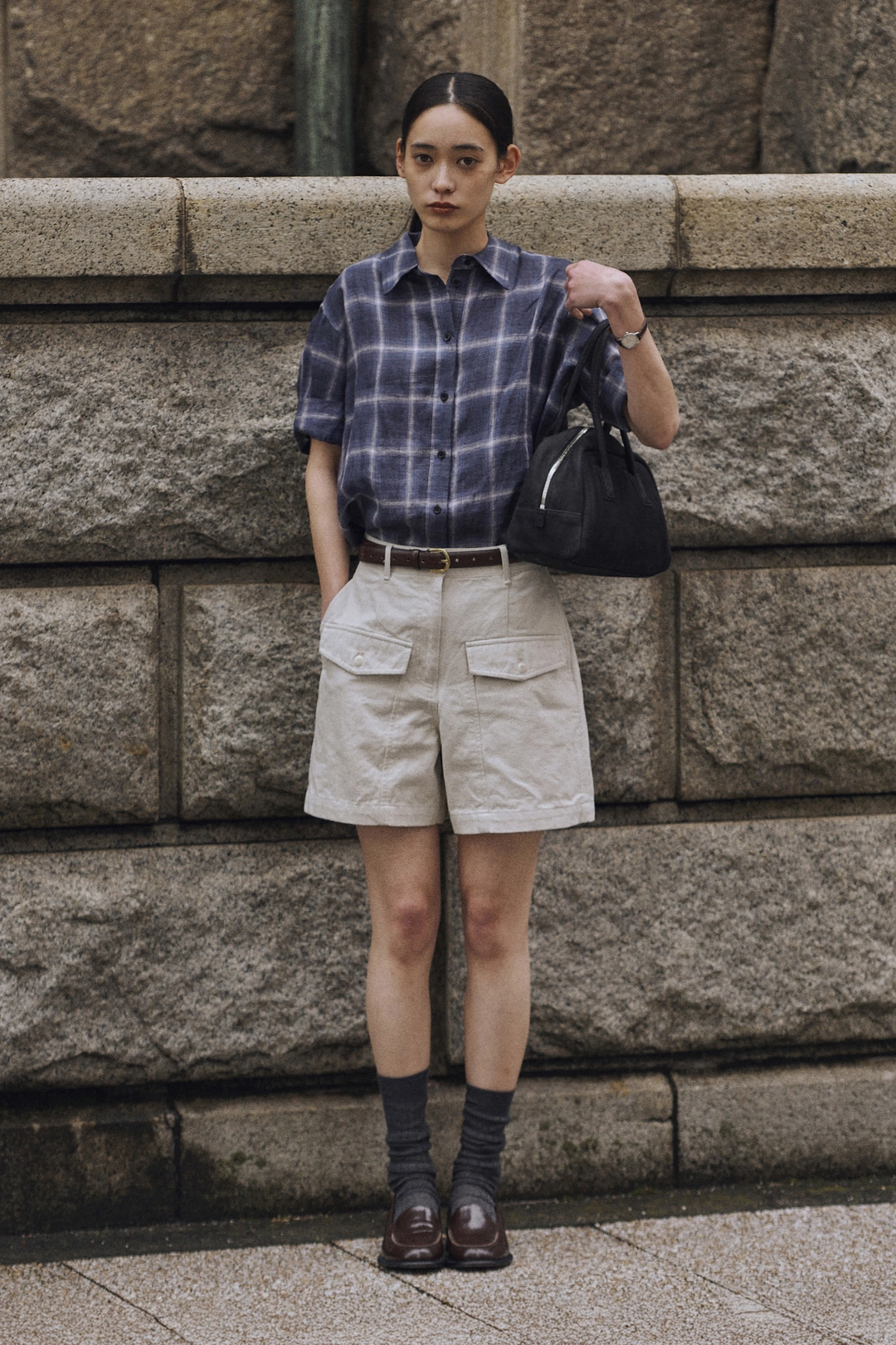 세이지먼트 DEVON COTTON SHORT PANTS_ECRU 상품 이미지 2