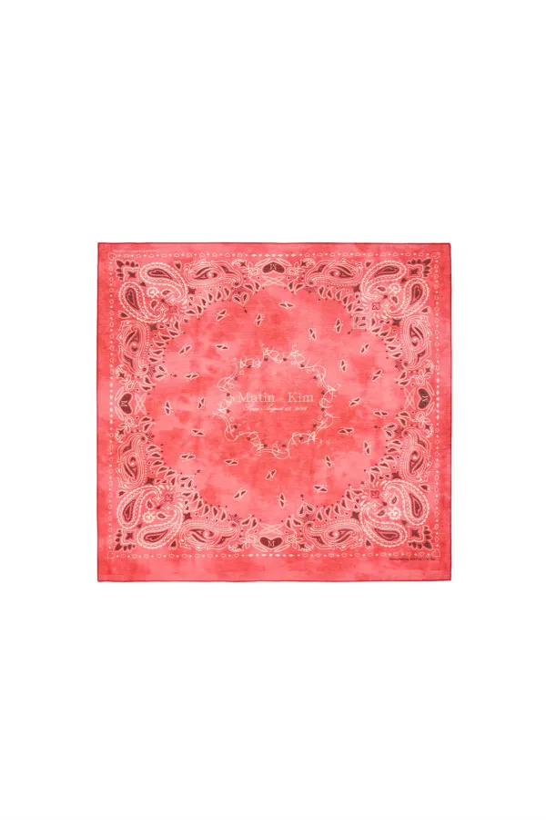 MATIN VINTAGE PRINTED BANDANA IN RED