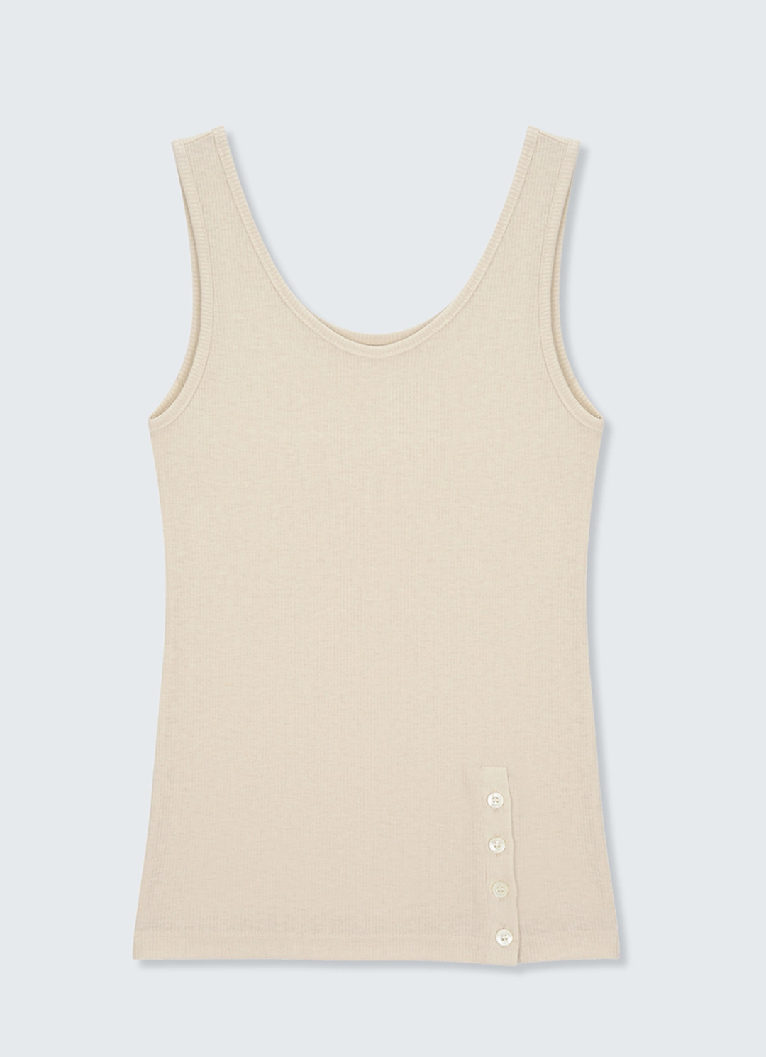 리볼드 Ribbed Button TOP_(3Colors) 상품 이미지 1
