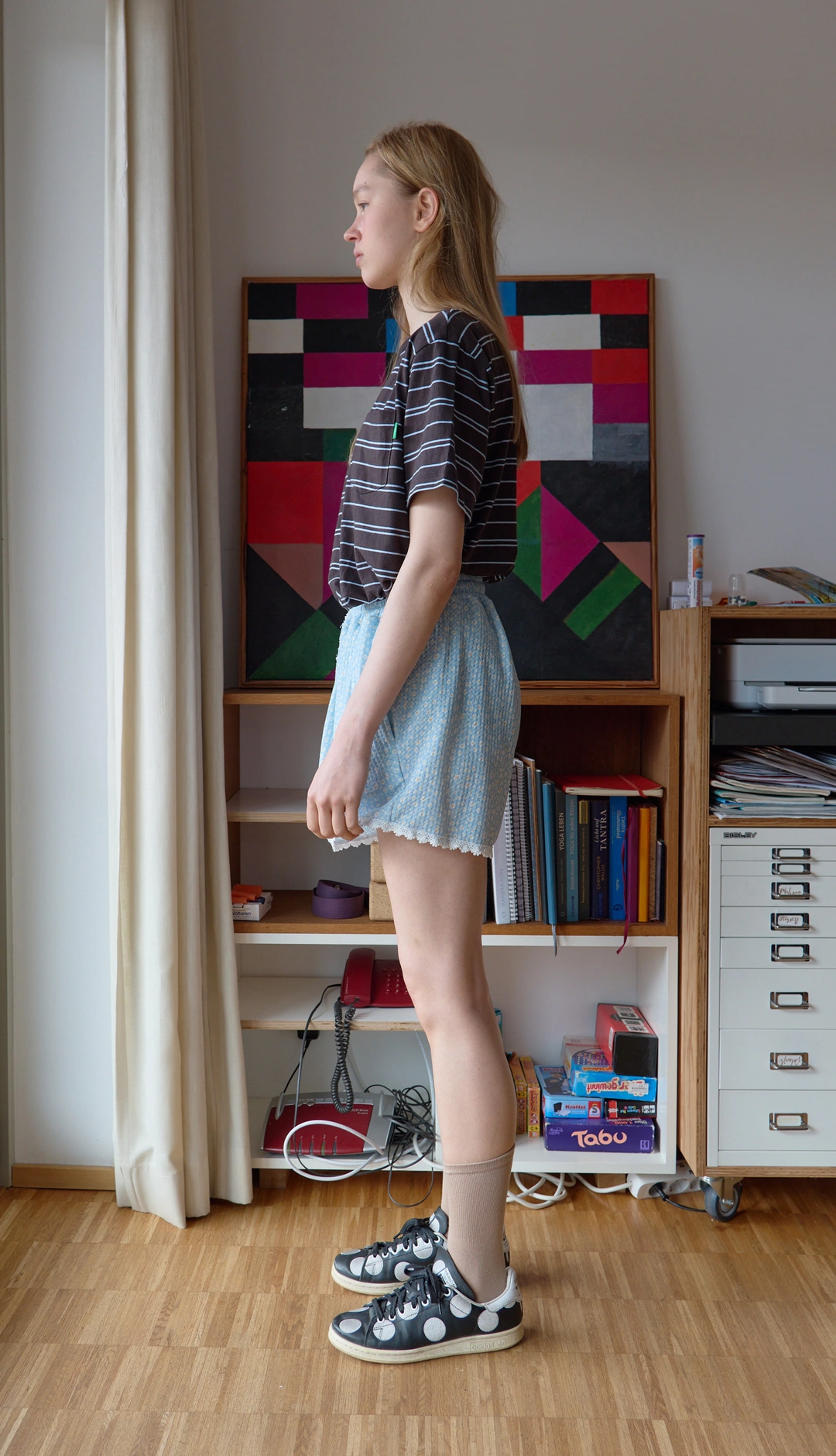 노컨텐츠 198. Flower Lace Shorts _ Skyblue 상품 이미지 2