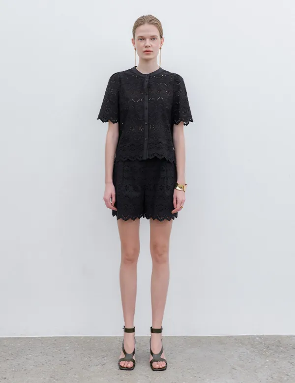3rd / Iris Lace Shorts (Black)