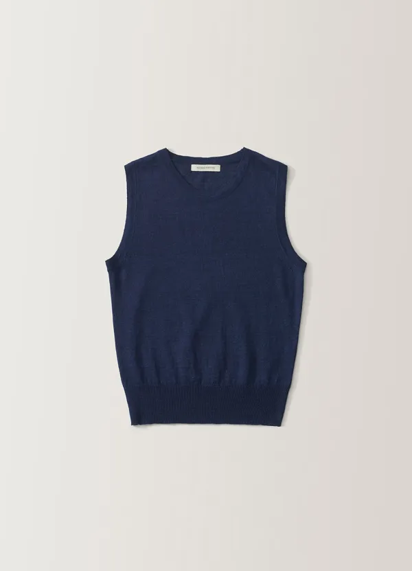 Rola linen sleeveless (Navy)