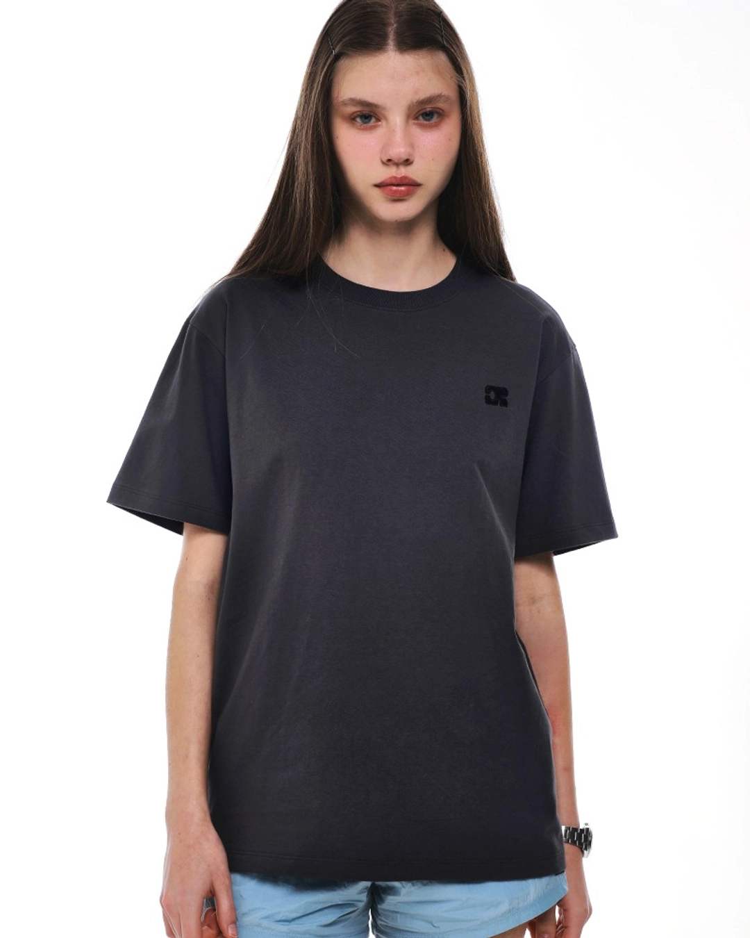 센토르 CENTAUR EMBLEM COMASA COTTON T-SHIRT_CHARCOAL 상품 이미지 1