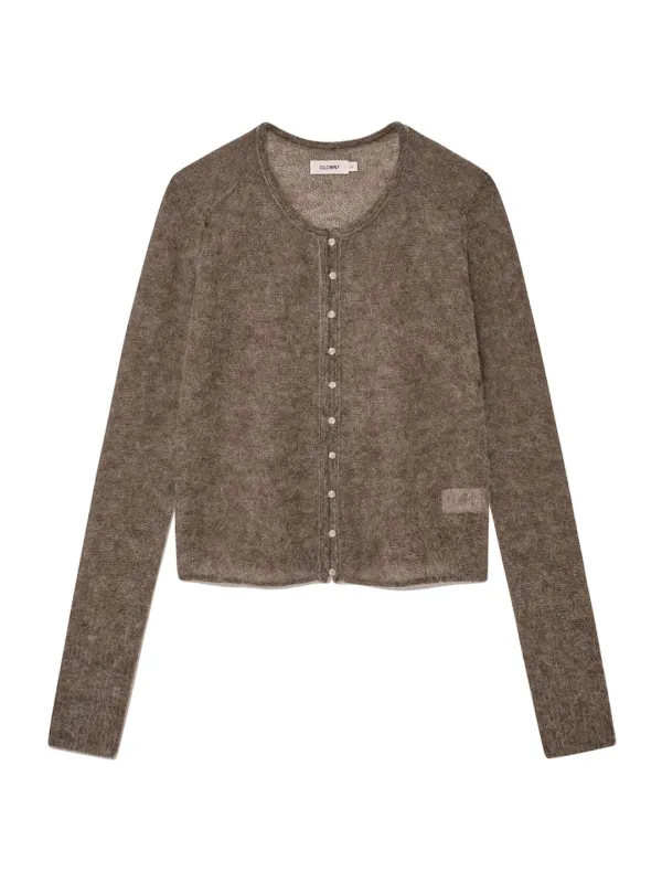 HOUSE BUTTON CARDIGAN (ACORN)