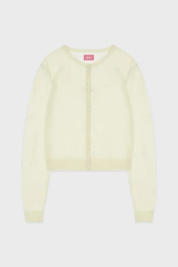 Double Button Cardigan (Cream)