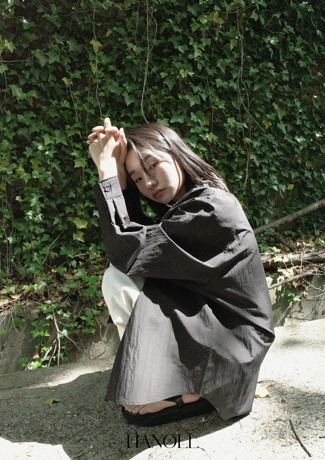 한올 Raglan Shirt (Black) 상품 이미지 2
