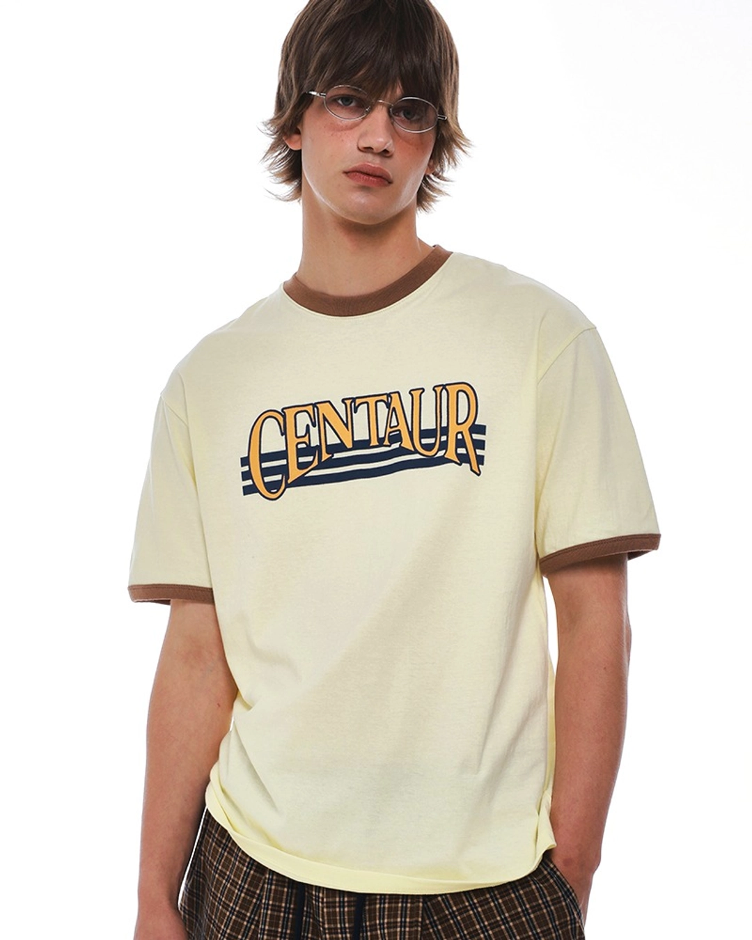 센토르 CENTAUR VINTAGE RINGER T-SHIRT_YELLOW 상품 이미지 2