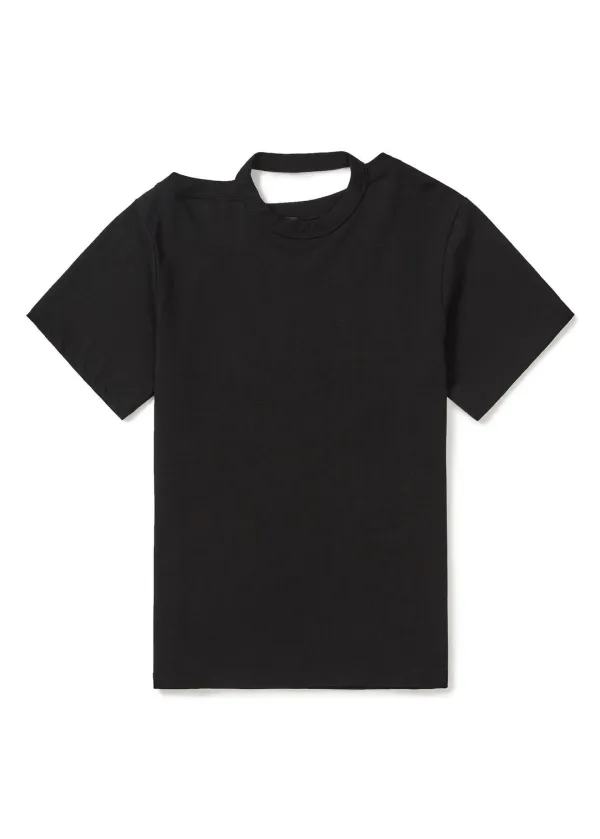 [3rd REORDER] HALTERNECK OVERSIZED T-SHIRT (BLACK)