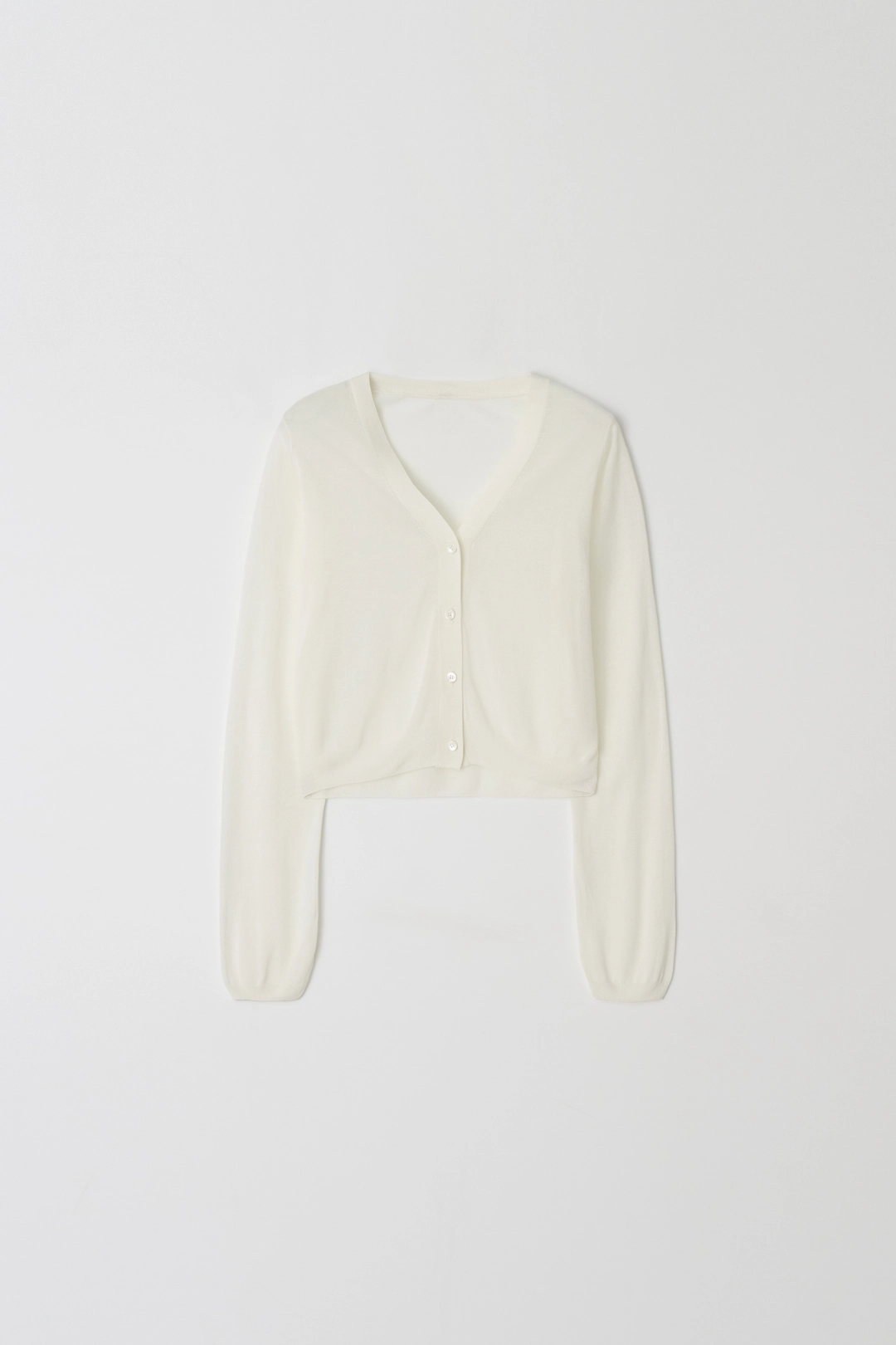 plain see-through cardigan