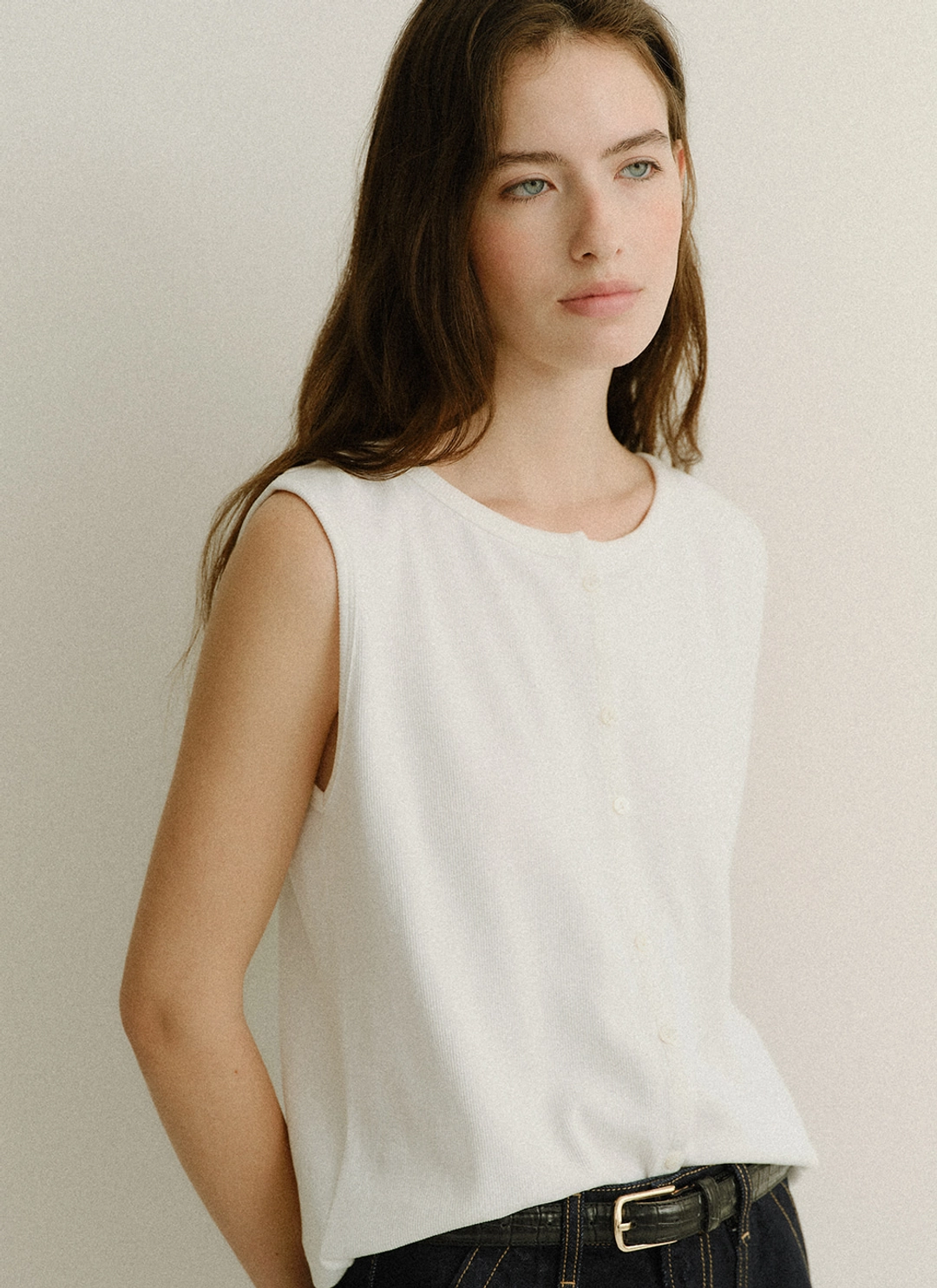 르닐 Odette Sleeveless (Ivory) 상품 이미지 3