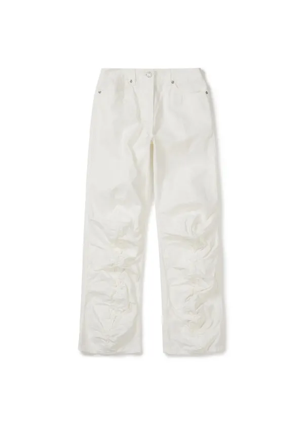 WHITE STRING TROUSERS (WHITE)