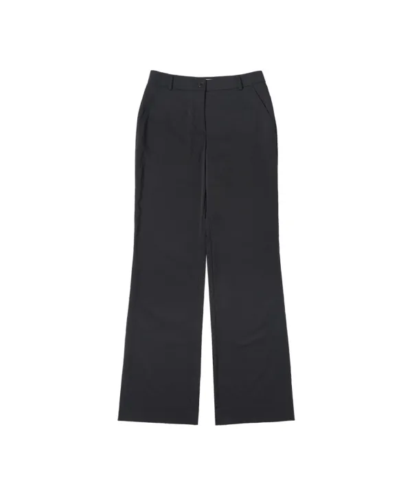 P3252 나일론 부츠컷 팬츠_Black