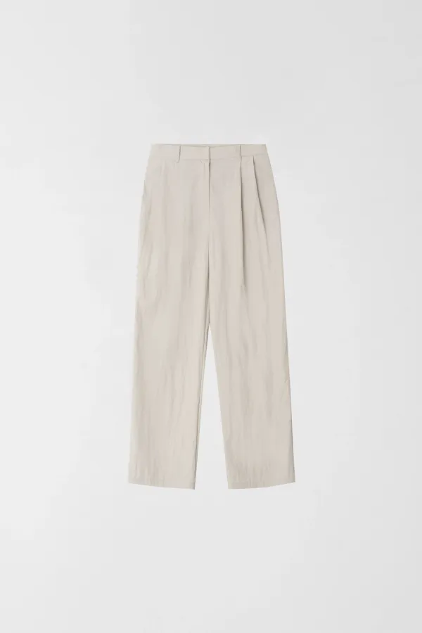 BREEZE PIN-TUCK PANTS_OYSTER_OE2C2MPL41OYS